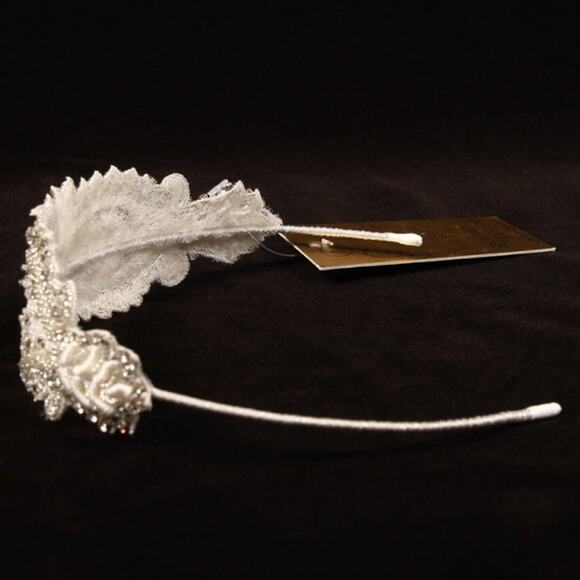 Richard Designs TR2019A Bridal Beaded Crystals Headpiece Formal Headband main image 6